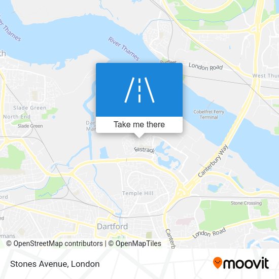 Stones Avenue map