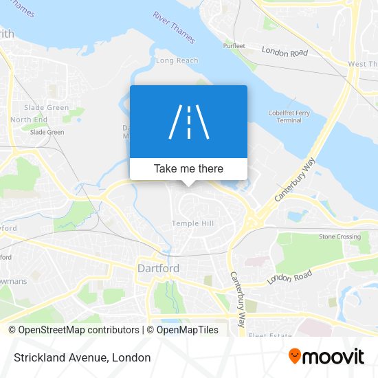 Strickland Avenue map
