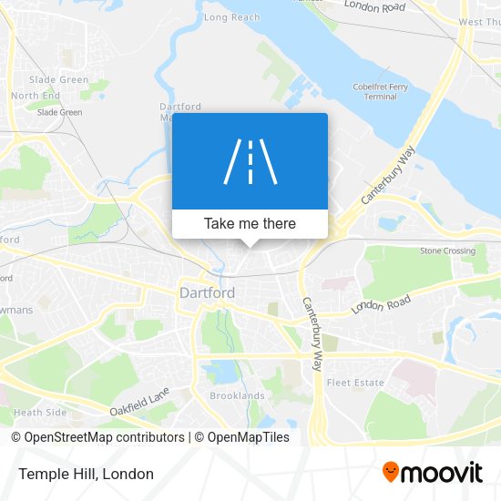 Temple Hill map