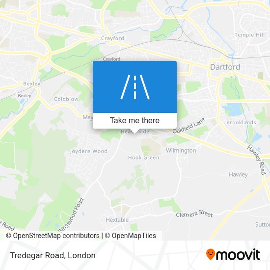 Tredegar Road map