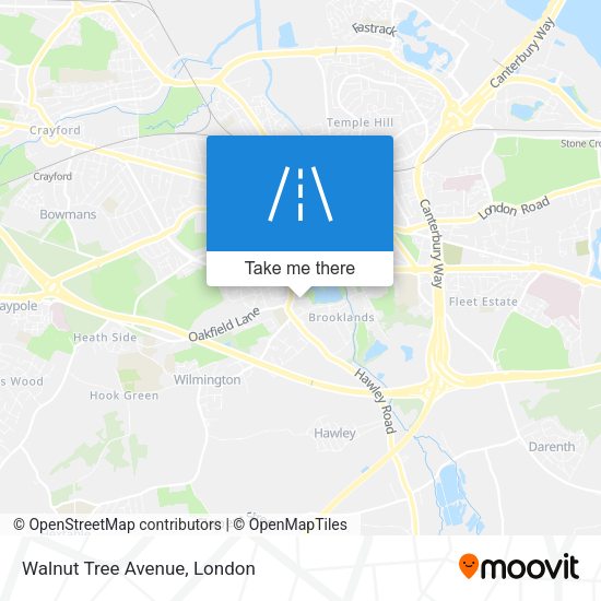 Walnut Tree Avenue map