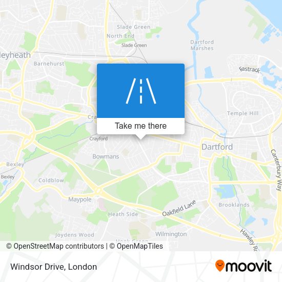 Windsor Drive map