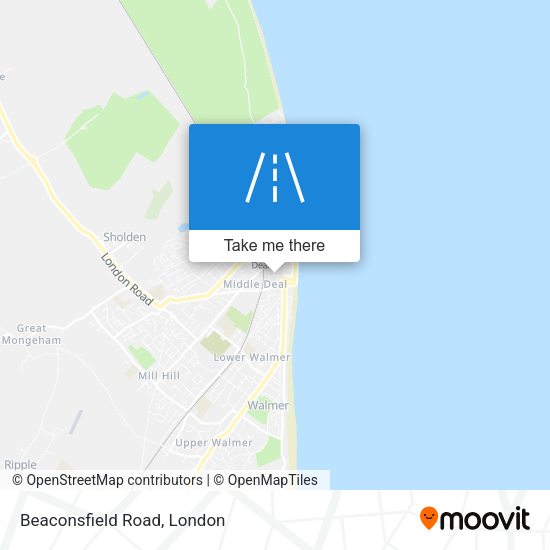 Beaconsfield Road map