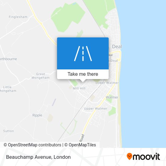 Beauchamp Avenue map