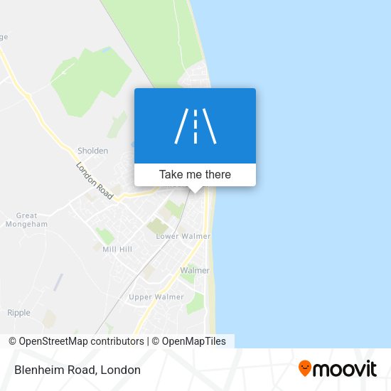 Blenheim Road map