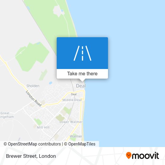 Brewer Street map