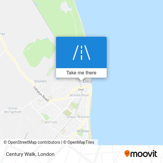 Century Walk map
