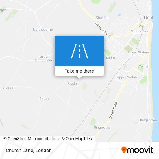 Church Lane map