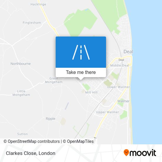 Clarkes Close map