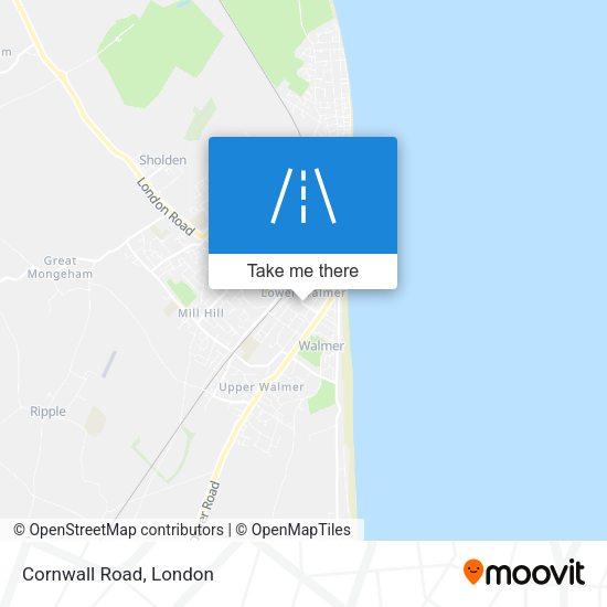 Cornwall Road map