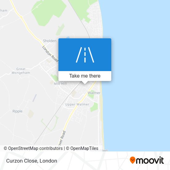Curzon Close map