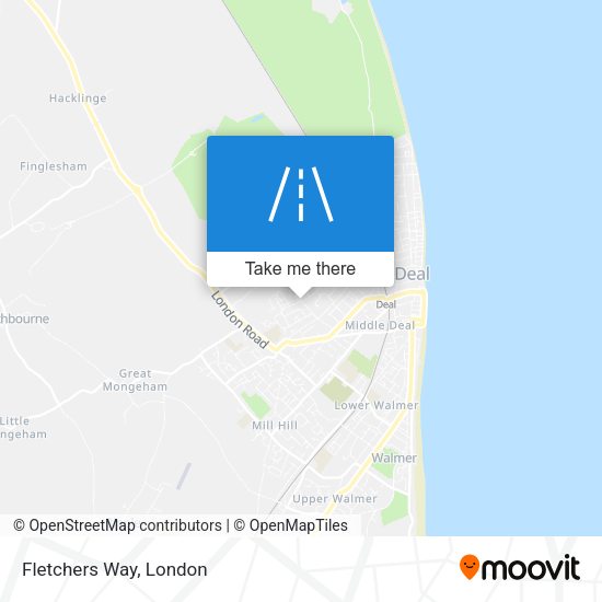Fletchers Way map