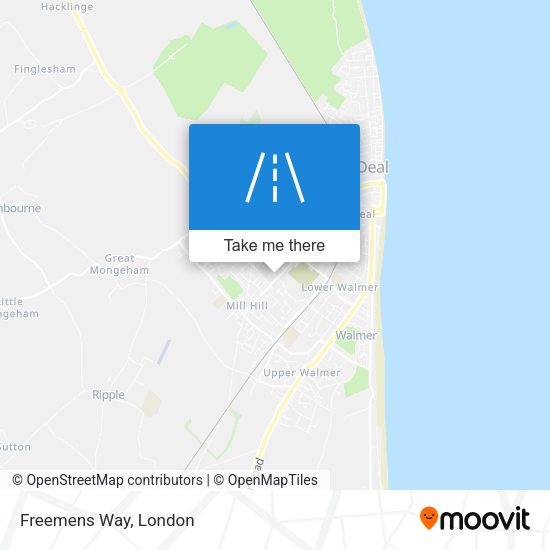 Freemens Way map
