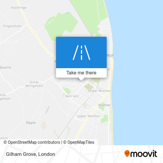 Gilham Grove map