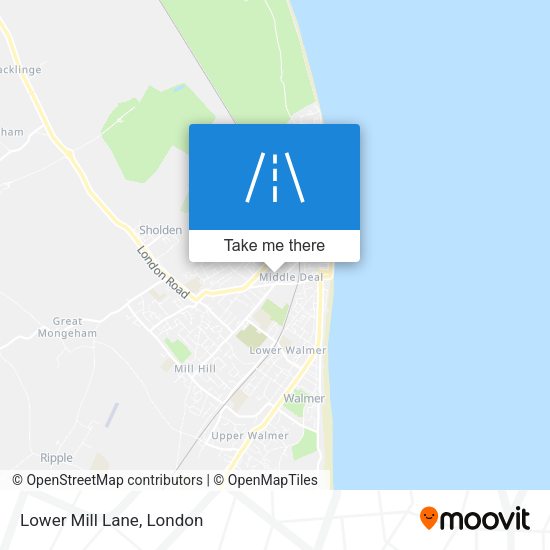 Lower Mill Lane map