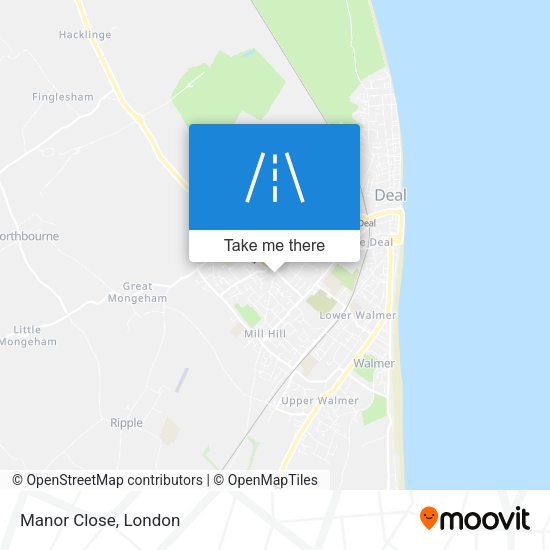 Manor Close map