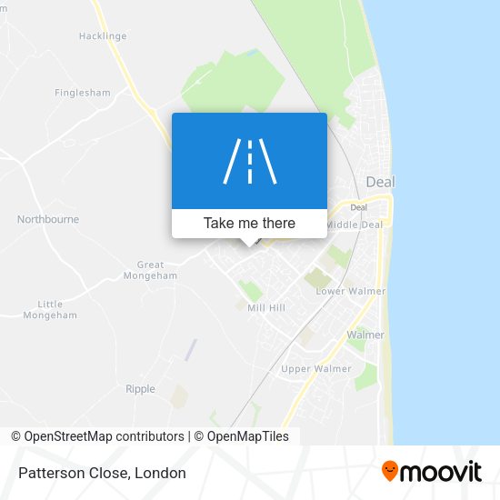 Patterson Close map