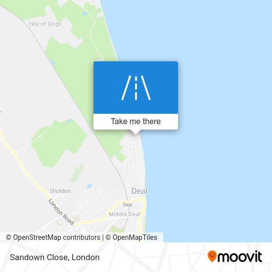 Sandown Close map