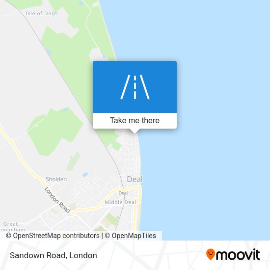 Sandown Road map
