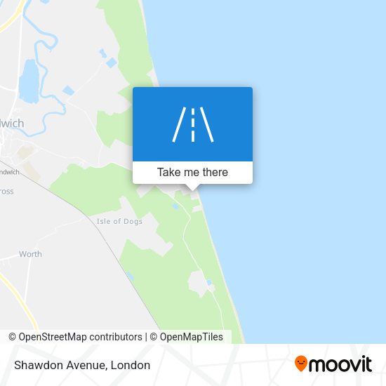 Shawdon Avenue map