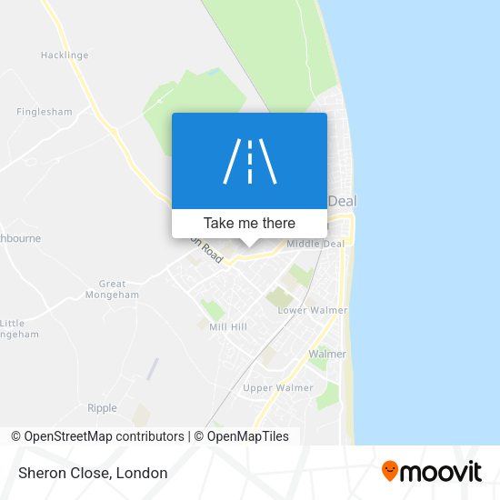 Sheron Close map