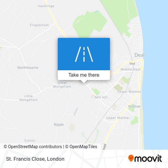 St. Francis Close map