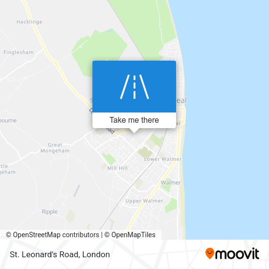 St. Leonard's Road map