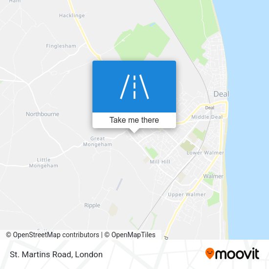 St. Martins Road map