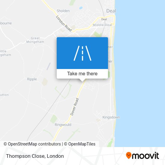 Thompson Close map