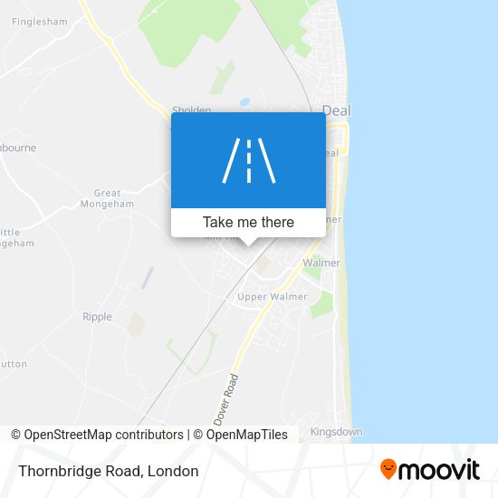 Thornbridge Road map