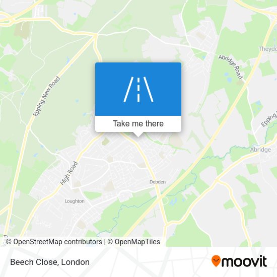 Beech Close map