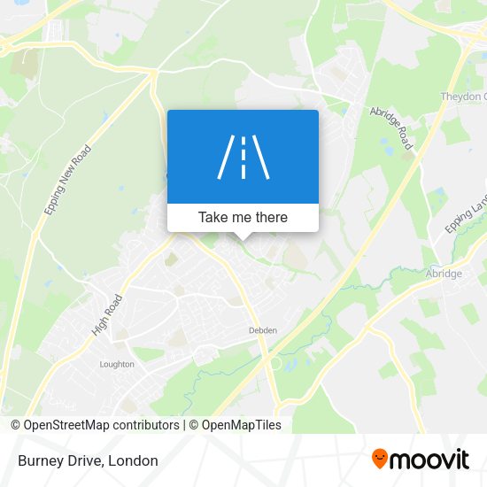 Burney Drive map