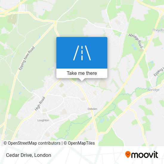 Cedar Drive map