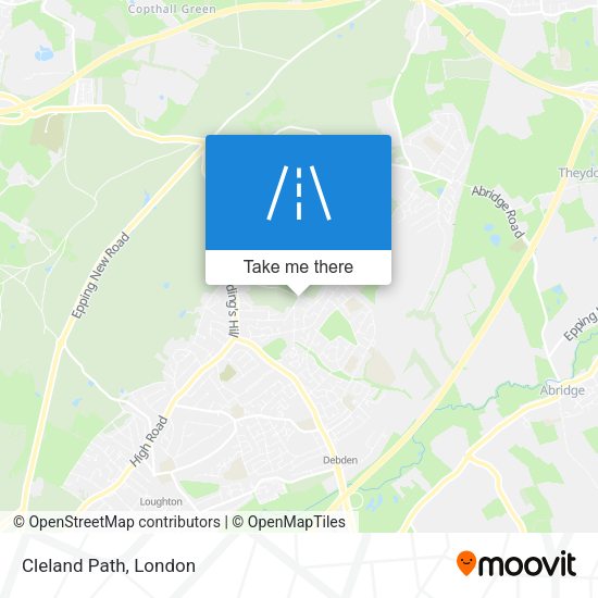 Cleland Path map