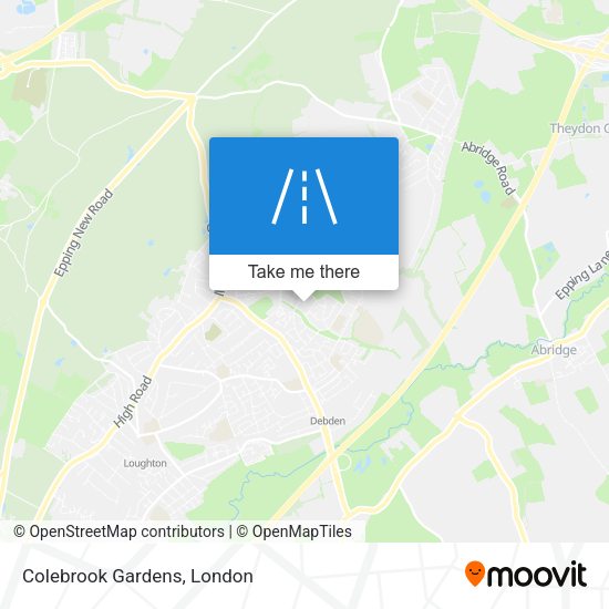 Colebrook Gardens map