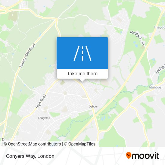 Conyers Way map