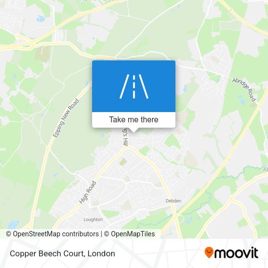 Copper Beech Court map