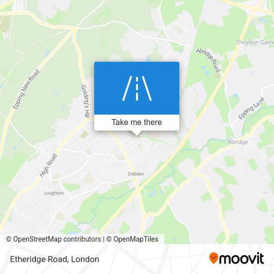Etheridge Road map