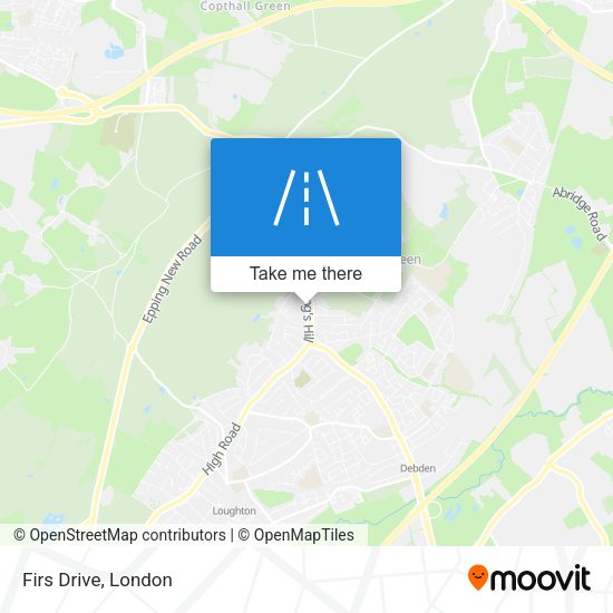 Firs Drive map