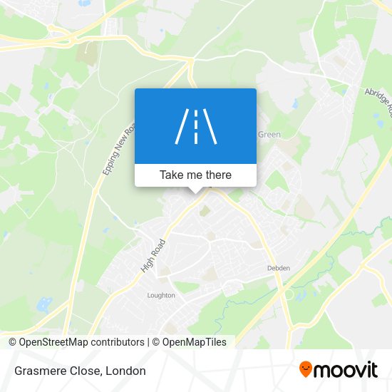 Grasmere Close map