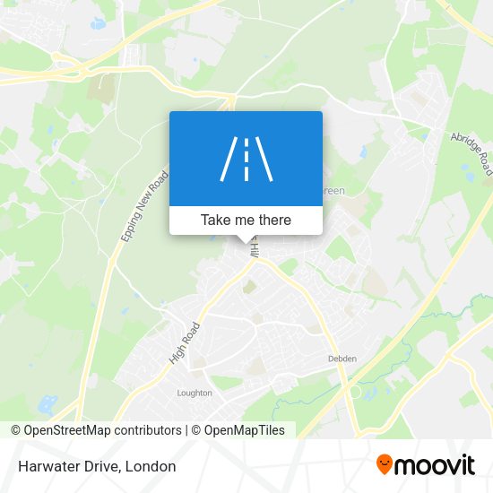 Harwater Drive map