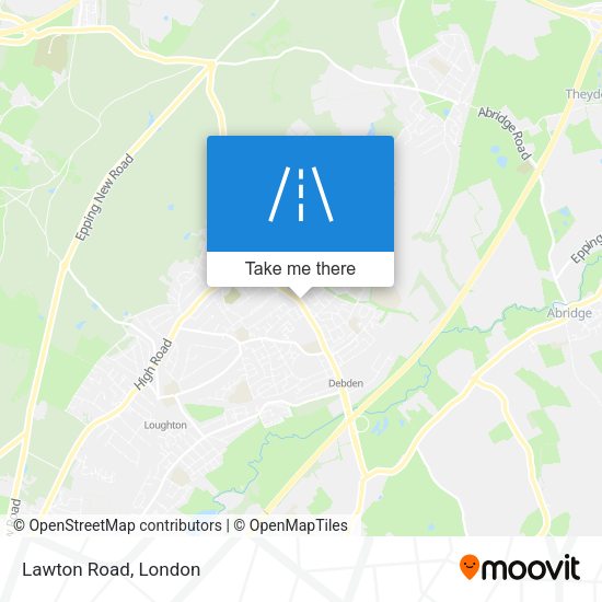 Lawton Road map