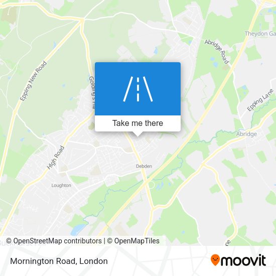Mornington Road map