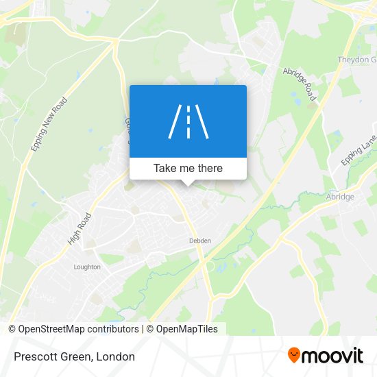 Prescott Green map