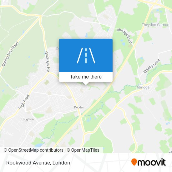 Rookwood Avenue map