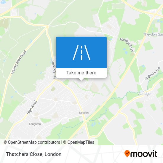 Thatchers Close map