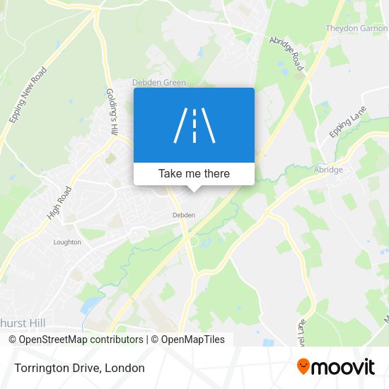 Torrington Drive map