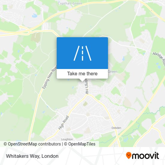 Whitakers Way map