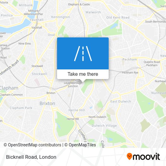 Bicknell Road map