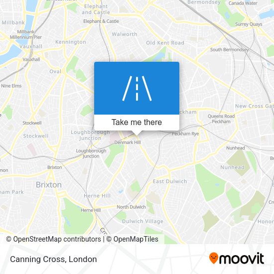 Canning Cross map